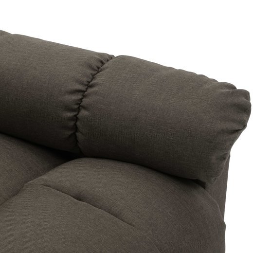Massagesessel Taupe Stoff