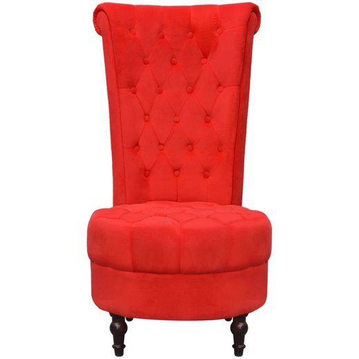 Sessel mit hoher Lehne Rot Stoff