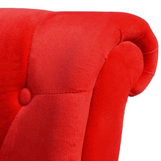 Sessel mit hoher Lehne Rot Stoff