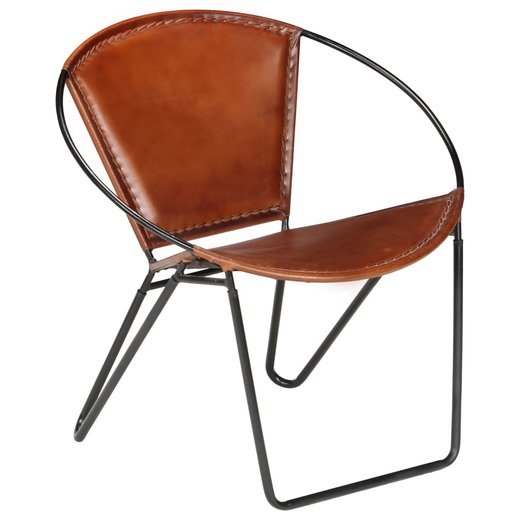 Sessel Braun Echtleder