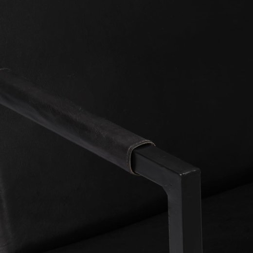 Sessel Schwarz Echtleder
