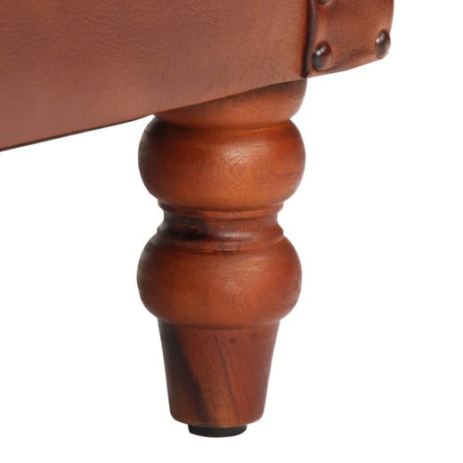 Sessel Braun Echtes Ziegenleder