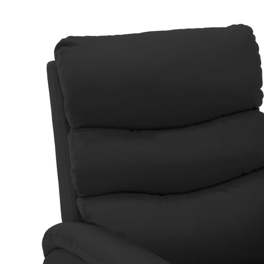 Liegesessel Schwarz Kunstleder