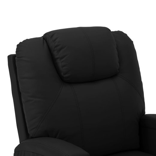 Aufstehsessel Schwarz Kunstleder