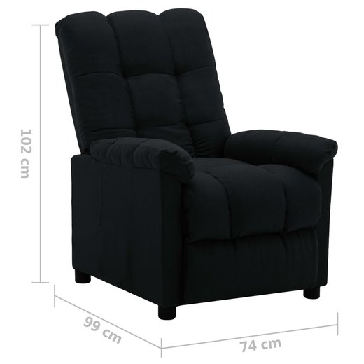 Relaxsessel Schwarz Stoff