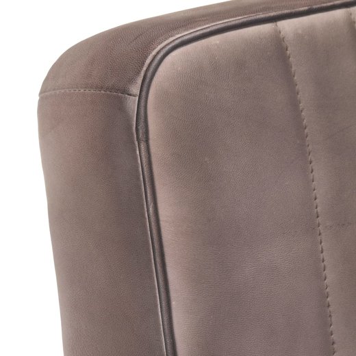 Freischwinger Sessel Distressed Braun Echtleder