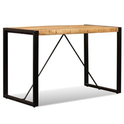 Esszimmertisch Raues Mangoholz Massiv 120 cm
