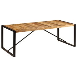 Esstisch 220 x 100 x 75 cm Mango-Massivholz