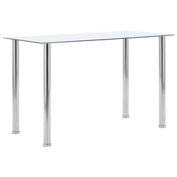 Esstisch Transparent 120 x 60 x 75 cm Hartglas