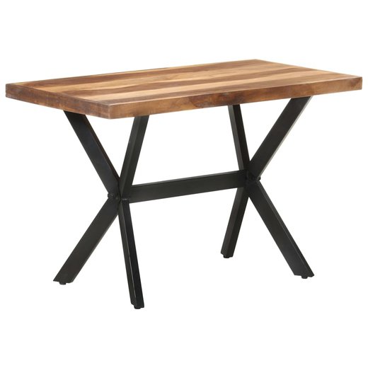 Esstisch 120x60x75 cm Massivholz mit Palisander-Finish