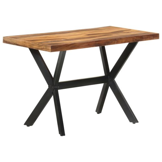 Esstisch 120x60x75 cm Massivholz mit Palisander-Finish