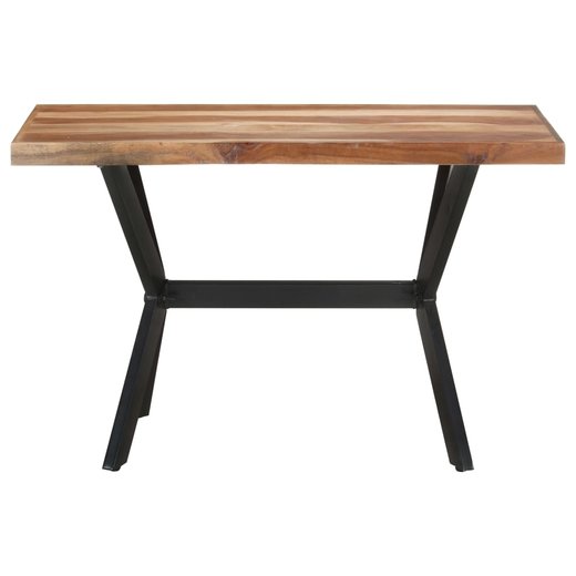 Esstisch 120x60x75 cm Massivholz mit Palisander-Finish