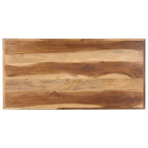 Esstisch 120x60x75 cm Massivholz mit Palisander-Finish