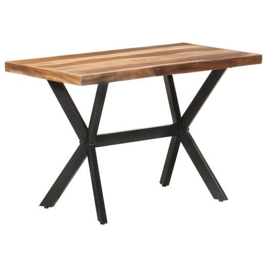 Esstisch 120x60x75 cm Massivholz mit Palisander-Finish