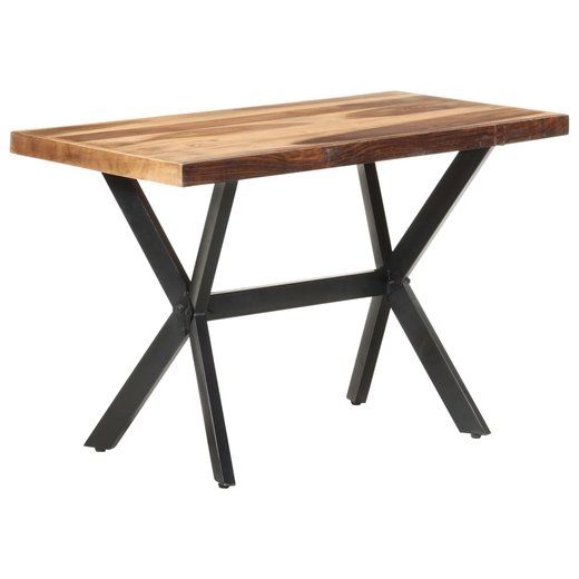 Esstisch 120x60x75 cm Massivholz mit Palisander-Finish