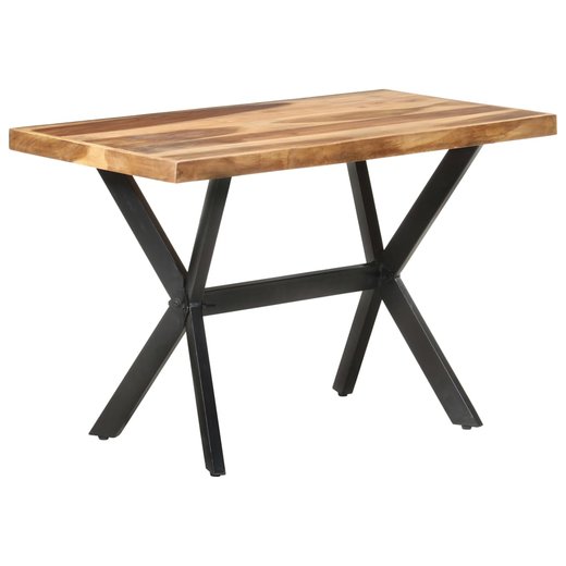 Esstisch 120x60x75 cm Massivholz mit Palisander-Finish