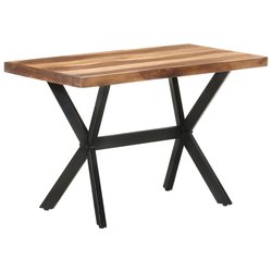 Esstisch 120x60x75 cm Massivholz mit Palisander-Finish