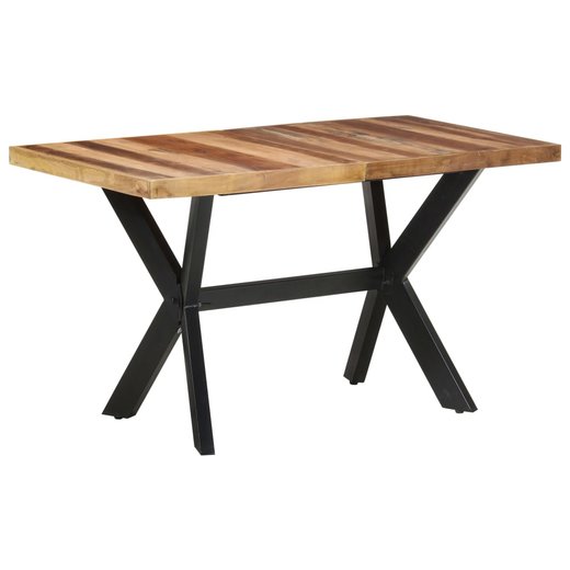 Esstisch 140x70x75 cm Massivholz mit Palisander-Finish