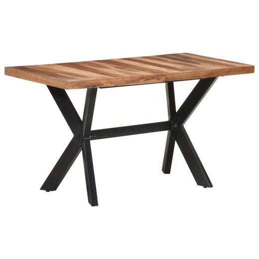 Esstisch 140x70x75 cm Massivholz mit Palisander-Finish