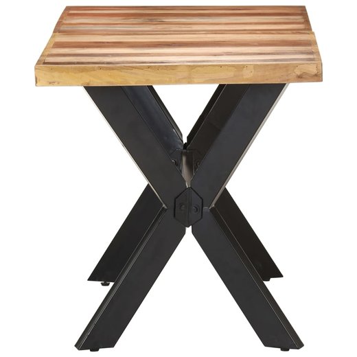 Esstisch 140x70x75 cm Massivholz mit Palisander-Finish