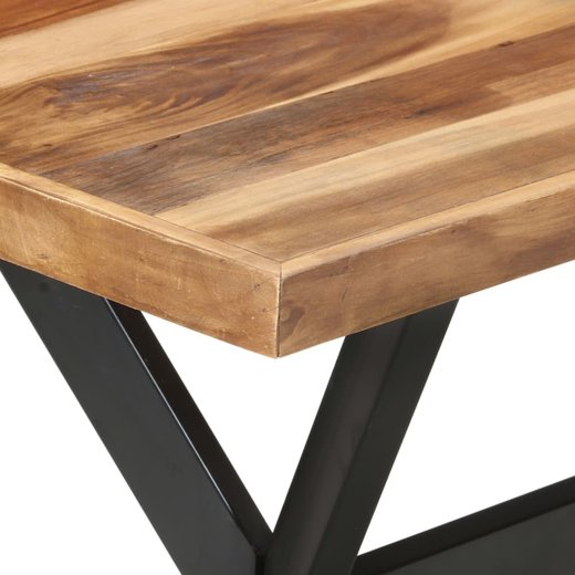 Esstisch 140x70x75 cm Massivholz mit Palisander-Finish