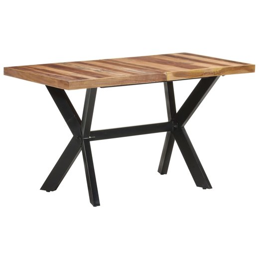 Esstisch 140x70x75 cm Massivholz mit Palisander-Finish