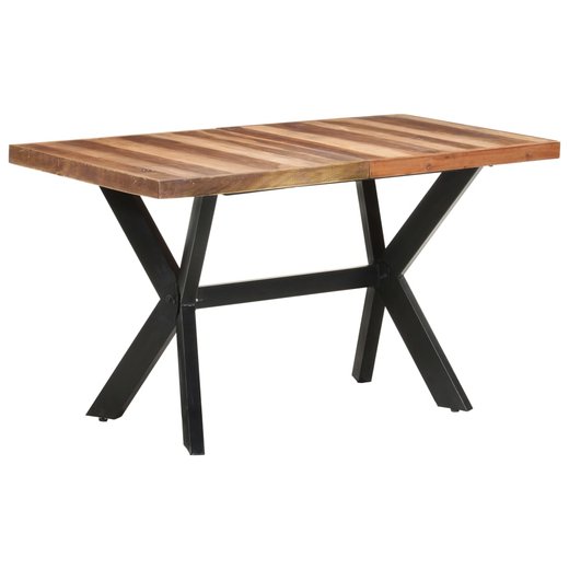 Esstisch 140x70x75 cm Massivholz mit Palisander-Finish