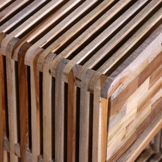 Nachttisch mit Schublade Altholz Teak