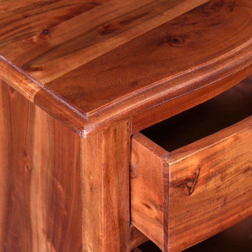 Nachttisch-Set mit Schubladen 2 Stck aus massivem Akazienholz