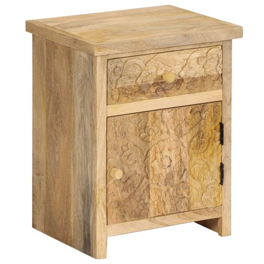 Nachttisch Mangoholz Massiv 40 x 30 x 50 cm
