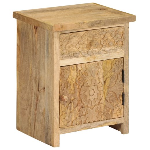 Nachttisch Mangoholz Massiv 40 x 30 x 50 cm