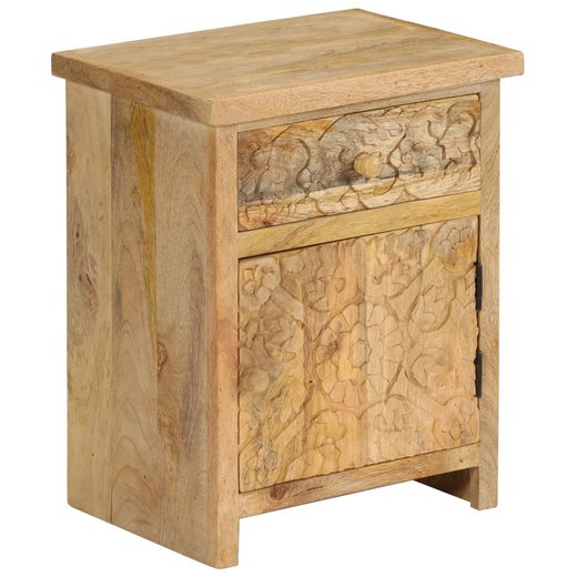 Nachttisch Mangoholz Massiv 40 x 30 x 50 cm