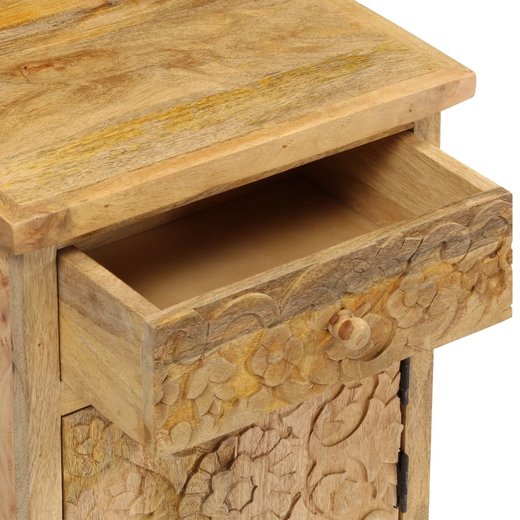 Nachttisch Mangoholz Massiv 40 x 30 x 50 cm