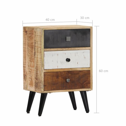 Nachttisch 403060 cm Massivholz Mango