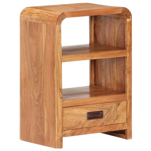 Nachttisch 40x30x60 cm Akazie Massivholz Palisander-Finish
