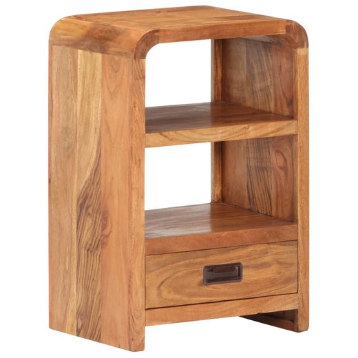 Nachttisch 40x30x60 cm Akazie Massivholz Palisander-Finish