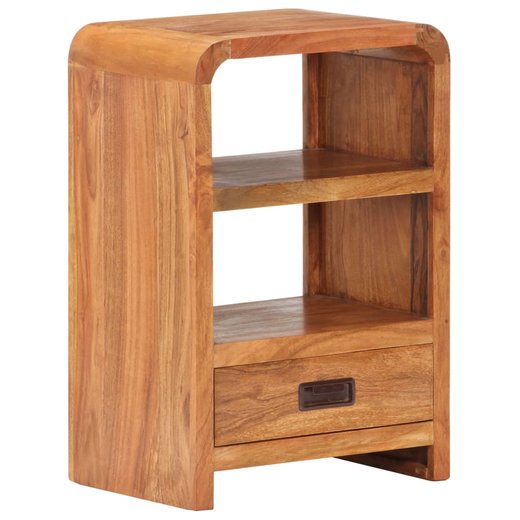 Nachttisch 40x30x60 cm Akazie Massivholz Palisander-Finish