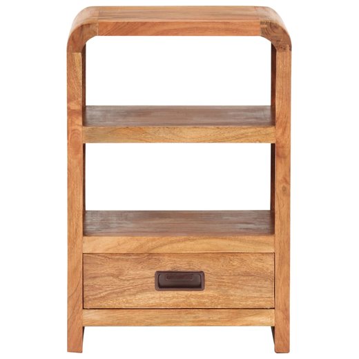 Nachttisch 40x30x60 cm Akazie Massivholz Palisander-Finish