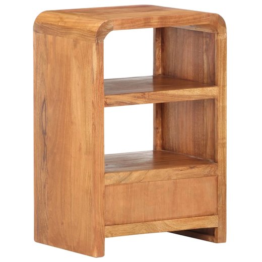 Nachttisch 40x30x60 cm Akazie Massivholz Palisander-Finish