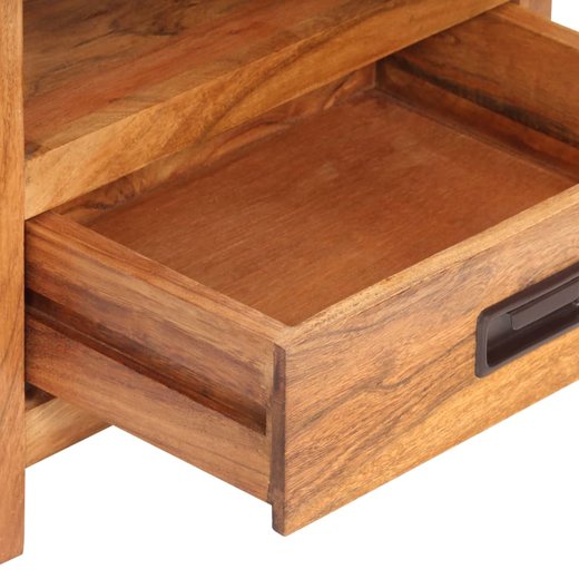 Nachttisch 40x30x60 cm Akazie Massivholz Palisander-Finish