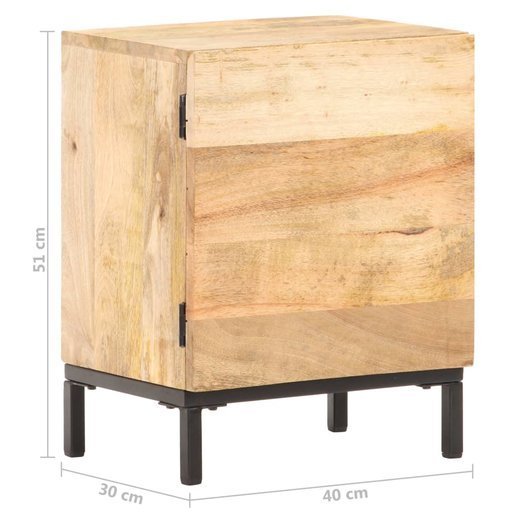 Nachttisch 40x30x51 cm Mango Massivholz