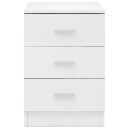 Nachtschrank Hochglanz-Wei 383556 cm Spanplatte