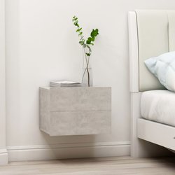 Nachttische 2 Stk. Betongrau 40 x 30 x 30 cm Spanplatte