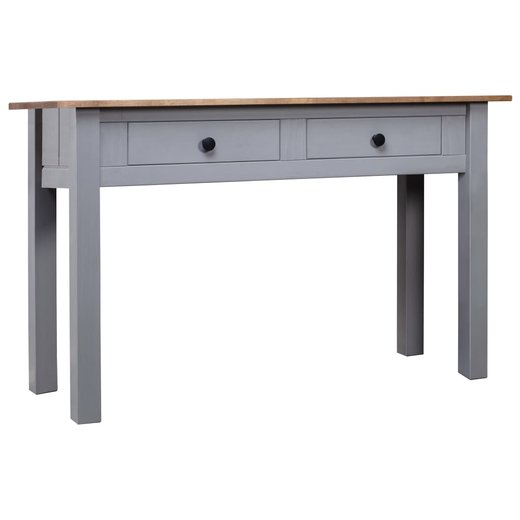 Konsolentisch Grau 110 x 40 x 72 cm Massivholz Panama-Kiefer