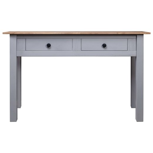 Konsolentisch Grau 110 x 40 x 72 cm Massivholz Panama-Kiefer