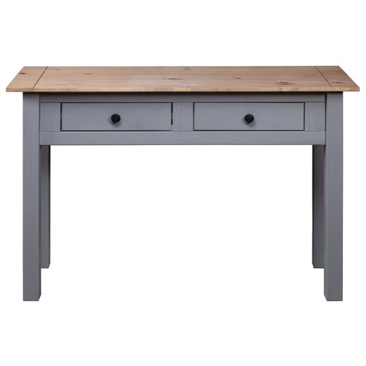 Konsolentisch Grau 110 x 40 x 72 cm Massivholz Panama-Kiefer
