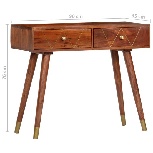 Konsolentisch 903576 cm Massivholz Akazie