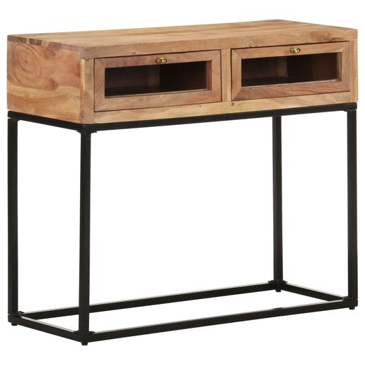 Konsolentisch 90x35x76 cm Massivholz Akazie