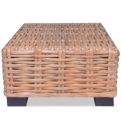 Couchtisch Rattan Natur 45 x 45 x 30 cm