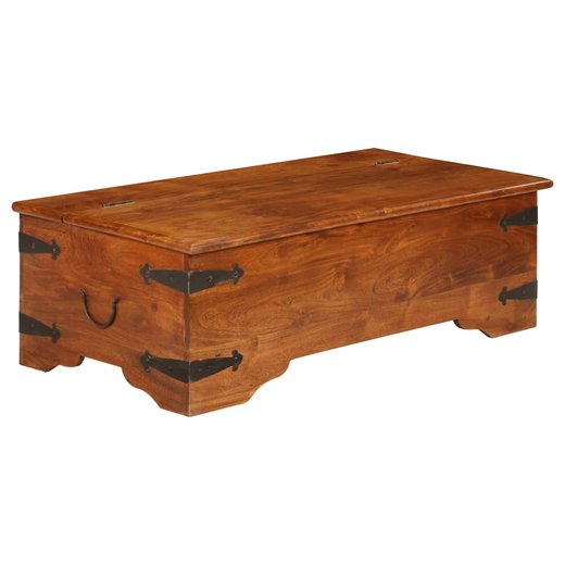 Couchtisch Akazienholz Massiv Palisander-Finish 110x55x35 cm